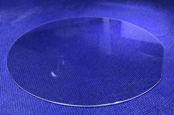 परिपत्र पारदर्शी नीलम ऑप्टिकल विंडोज क्वार्ट्ज छेद के साथ अनुकूलित नीलम लेंस वेफर