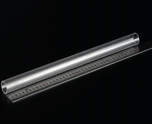 ऑप्टिकल पॉलिश नीलम ग्लास ट्यूब सिलेंडर लेंस ट्यूब / रॉड उच्च तापमान