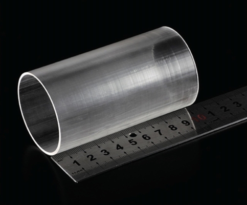 ऑप्टिकल पॉलिश नीलम ग्लास ट्यूब सिलेंडर लेंस ट्यूब / रॉड उच्च तापमान