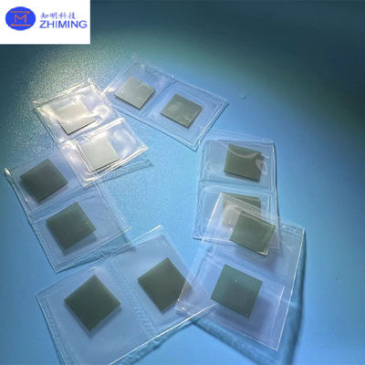एसआईसी स्क्वायर सब्सट्रेट 5×5 10×10 350um ऑफ एक्सिसः 2.0°-4.0° उत्पादन ग्रेड की ओर