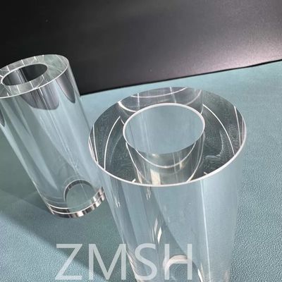 नीलमणि ट्यूब OD50mm ID25.4mm लंबाई 100mm AL2O3 सी-अक्ष KY विधि मोह 9.0 अनुकूलन
