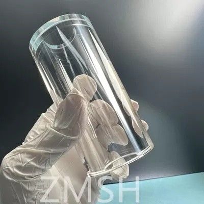 नीलमणि ट्यूब OD50mm ID25.4mm लंबाई 100mm AL2O3 सी-अक्ष KY विधि मोह 9.0 अनुकूलन