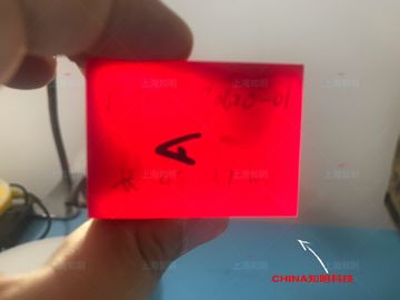 लेजर डिवाइस के लिए लाल रंग टाइटेनियम डॉप्ड नीलमणि डॉप्ड नीलम सिंगल क्रिस्टल लेंस