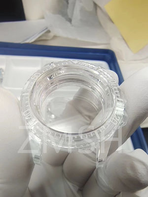 अच्छा मूल्य पारदर्शी / नीला / हरा गोल वर्ग अंडाकार नीलमणि घड़ी के मामले स्थायित्व जल प्रतिरोधक सदमे प्रतिरोधक ऑनलाइन