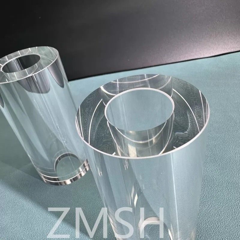 नीलमणि ट्यूब OD50mm ID25.4mm लंबाई 100mm AL2O3 सी-अक्ष KY विधि मोह 9.0 अनुकूलन