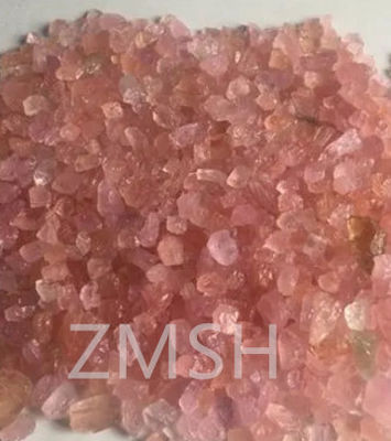 आड़ू गुलाबी मोहस कठोरता 9 के साथ सिंथेटिक कच्चे रत्न पत्थर आभूषण के लिए अनुकूलन