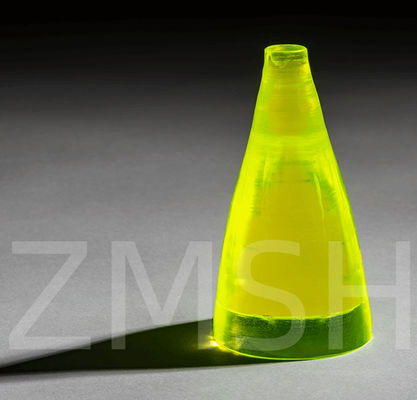 Ce:LuAG Scintillation Crystal Cerium doped Lutetium Aluminium उच्च घनत्व तेजी से क्षय समय पीईटी