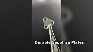 छेद वाली कस्टम नीलम प्लेट